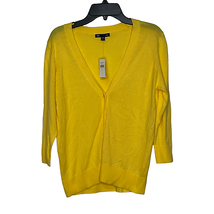 Gap Womens Lightweight Cardigan Size Small Yellow 100% Cotton Knit Sweater - $19.35