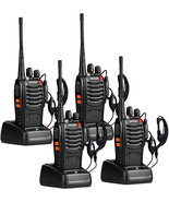 4 Pack Set Long Range Walkie Talkie 3 Mile Two Way Radio Charger Flashlight - $87.72 CAD
