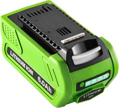 6000mAh Lithium Battery Replacement for GreenWorks 40V Battery,Compatible with - £56.61 GBP