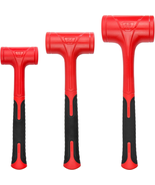 3-Piece Dead Blow Hammer Set - 16oz, 27oz, 45oz - Shockproof, No Rebound - $35.77