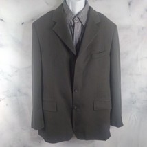 Vintage Yorkshire Square Mens 44L Dark Green  Wool Blazer Sport Coat Sui... - $18.46