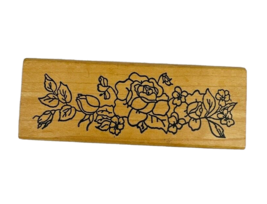 Vintage Me And Carrie Lou Rose Vine Border Spray Rubber Stamp - £10.29 GBP