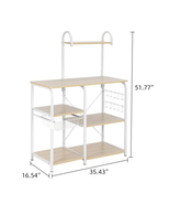 Kitchen Bakers Rack Freestanding Microwave Table Kitchen Microwave Stand... - $128.09