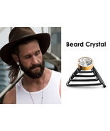 Stylish Crystal for a short beard, a unique grooming accessory for a bea... - $43.00