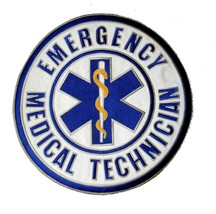 Emt Emergency Medical Technician Extra Large Embroidered 9.5 Inch Patch - £12.78 GBP