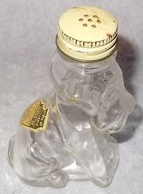 Stough Co. Dog Candy Glass Container Shaker with Illinois 3 Oz Liquor Tax Stamp  - £31.56 GBP