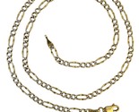 Unisex Chain 10kt Yellow and White Gold 409728 - £211.04 GBP