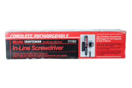 New in Box Vintage Craftsman Cordless Rechargeable In-Line Screwdriver 9 11182 - $24.23
