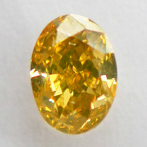 Brown Diamond Oval Shape Natural Fancy Color Loose 0.57 Carat SI1 Certificate - £442.62 GBP