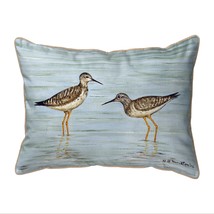Zippered Betsy Drake Yellow Legs Coastal Outdoor Pillow 20 Inch x 24 Inch - £55.25 GBP