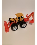 Vintage Remco Yellow/Orange Front-End Loader/Backhoe Pressed Steel Rubbe... - $909.34 MXN