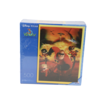 New Sealed Disney Pixar 3D Visions The Incredibles Jigsaw Puzzle 500 Pieces - $33.61