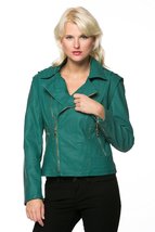 High Secret Women Faux Leather moto Jacket - £60.69 GBP