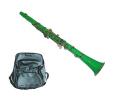 Merano B Flat 17 Keys Clarinet,Case,Mouthpiece,Reed+Music Sheet Bag-Green - $99.99