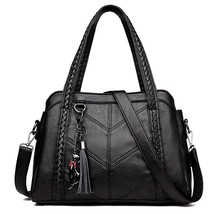 Women Leather Handbags Fashion Tel Tote Bags Designer Ladies Hand Crossbody Bags - £140.11 GBP