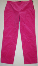 Womens Worth New York Pants High Waist Pink Office 12 NWT $298 Ankle Cor... - $295.02