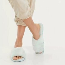 Loungeable ~ Open Toe ~ Crossover ~ Slippers ~ Size Large ~ Mint Green F... - £18.38 GBP