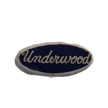 Vintage Underwood Last Name Uniform 3.50&quot;x1.50&quot; Sew-on Patch - £10.07 GBP