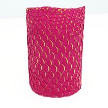 A lot of  TWO authentic Fish Skins Hide Leather Craft Supply Magenta - $222.52 MXN