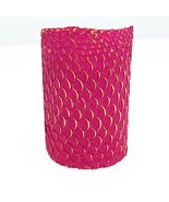 A lot of  TWO authentic Fish Skins Hide Leather Craft Supply Magenta - $221.25 MXN