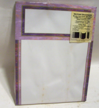 Vintage Brochure Paper Trifold Faux Marble 28lb. Stock 2 pkgs 100 Sheets... - $16.80