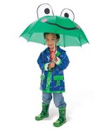 Kids Umbrella Frog Style - Opens up to 23" - Stay Dry in Style! - $14.85