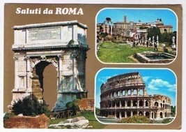 Italy Postcard Greetings Saluti da Roma Multi View - £1.70 GBP