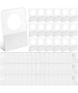 Blulu 3000 Pcs Clear Slot Hole Self Adhesive Plastic Hang Tags Multi Size - $23.88 CAD