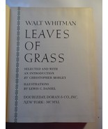 Leaves Of Grass Vintage Book WALT WHITMAN Doubleday 1940 Great Printing ... - $40.25 CAD
