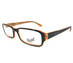 Persol Eyeglasses Frames 2858-V 778 Black Orange Rectangular Full Rim 51-16-135 - £58.41 GBP