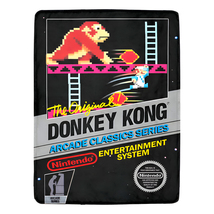 Donkey Kong NES Box Retro Video Game By Nintendo Fleece Blanket   - £36.39 GBP+