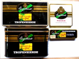 4 Engelhardt Tropenzierde Piccola Zigarren Vintage Tin/Metal Boxes Germany - £31.08 GBP