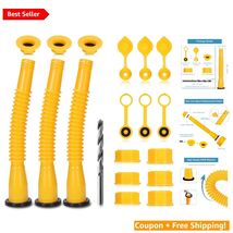 3 Pack Gas Can Spout Replacement with 8.1 Inch Flexible Nozzles for Easy... - $16.78