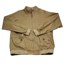 Trojan Jacket Mens 3XL Beige Flannel Lined Work Wear Full Zip Up Coat Ou... - £20.15 GBP