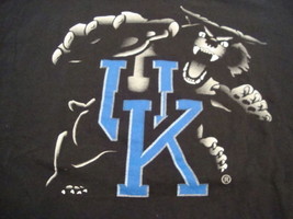 NCAA Kentucky Wildcats  College University School Fan Black T Shirt Fits Adult L - £12.63 GBP