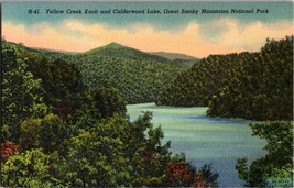 Yellow Creek Knob and Calderwood Lake - Great Smoky Mountains 1938 Postcard (C2) - £3.79 GBP