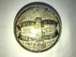 Vintage Advertising Tin Pasta Superior White Dressing Shoe Polish - £8.98 GBP