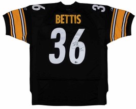 Jerome Bettis Signé Pittsburgh Steelers Authentique Reebok Jersey The Bus Bas - $387.98