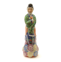 Chinese Asian Figurine Statue Woman Porcelain Ceramic Mid-Century 1960&#39;s - £93.30 GBP