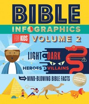 Bible Infographics for Kids Volume 2: Light and Dark, Heroes and Villains, and M - £18.38 GBP
