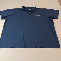 Columbia Polo Shirt Men’s Blue Active Fit Short Sleeve Cotton Performanc... - $254.98 MXN