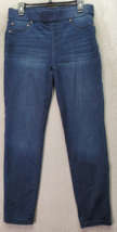 Rachel Roy Jeans Women Sz 10 Blue Denim Cotton Elastic Waist Mid Rise Skinny Leg - £15.87 GBP