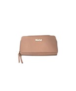 Jessica Simpson Cheetah Print Wallet Clutch Beige Zip Around Faux Leather - $273.47 MXN