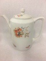 Coffee pot Vintage China Orange Flowers Porcelainl Winterling  Bavaria Germany - £33.75 GBP