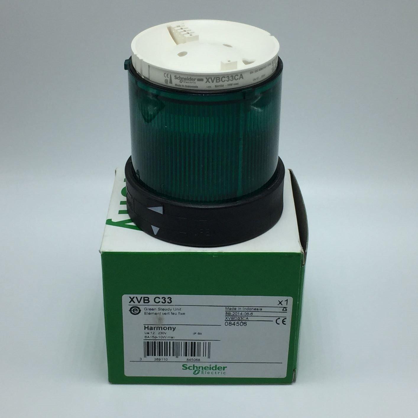 NEW SCHNEIDER ELECTRIC 84506 HARMONY XVB-C33 GREEN STEADY UNIT 12-230V  - $39.00