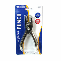 1 Paper Punch Plier Scissor Single Hand Hole Office Metal Puncher Scrapb... - $17.99