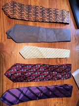 Lot Of 5 Men’s Silk Ties Savile Row Villa Ponti Zanzara Brooks Brothers ... - £15.57 GBP