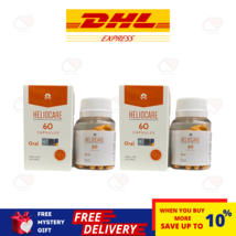 2 X HELIOCARE Oral 60 Capsules Sun Protection Sunblock FREE EXPRESS SHIP... - $126.32