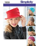 Vogue Fabrics Fleece Hat Pattern, Size S-M-L, Simplicity 1959 - $21.81 CAD
