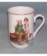 Vtg 1982 Norman Rockwell Cup Mug - The Cobbler- Collectible - $6.78 CAD